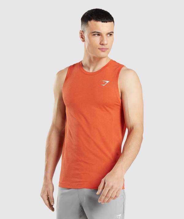 Panske Tielko Gymshark Vital Seamless Light Oranžové | AW3568709